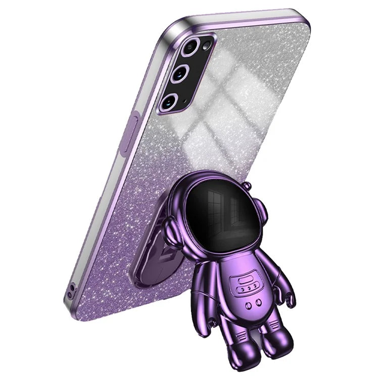For Samsung Galaxy S20 4G / 5G Stable Kickstand Phone Case PC+TPU Cell Phone Cover