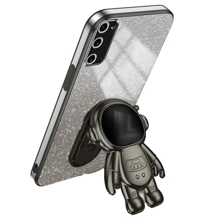For Samsung Galaxy S20 4G / 5G Stable Kickstand Phone Case PC+TPU Cell Phone Cover