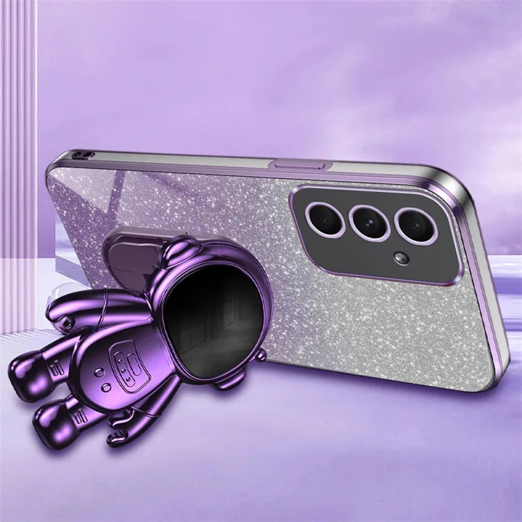 For Samsung Galaxy A54 5G Astronaut Kickstand Phone Case PC+TPU Anti-scratch Phone Cover