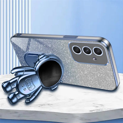 For Samsung Galaxy A55 5G Shockproof Astronaut Kickstand Phone Case PC+TPU Anti-scratch Phone Cover