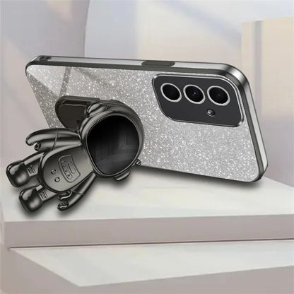 For Samsung Galaxy A55 5G Shockproof Astronaut Kickstand Phone Case PC+TPU Anti-scratch Phone Cover