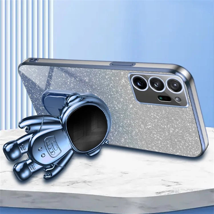 For Samsung Galaxy Note20 Ultra 5G / Note20 Ultra Astronaut Kickstand Phone Case PC+TPU Cell Phone Cover