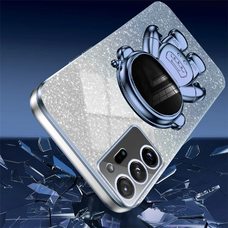 For Samsung Galaxy Note20 Ultra 5G / Note20 Ultra Astronaut Kickstand Phone Case PC+TPU Cell Phone Cover