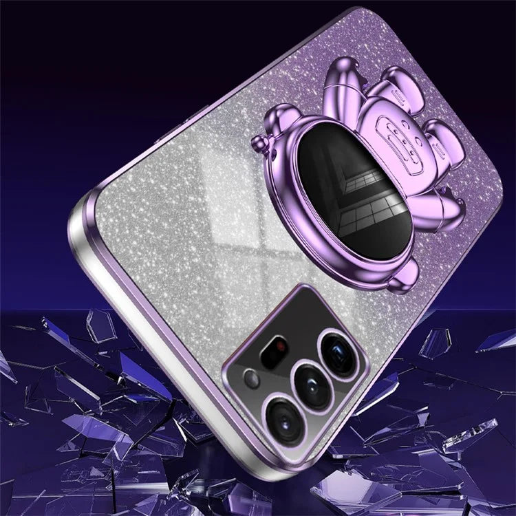 For Samsung Galaxy Note20 Ultra 5G / Note20 Ultra Astronaut Kickstand Phone Case PC+TPU Cell Phone Cover