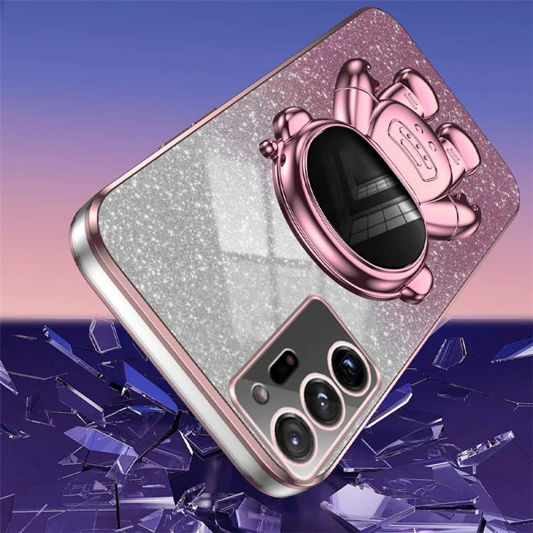 For Samsung Galaxy Note20 Ultra 5G / Note20 Ultra Astronaut Kickstand Phone Case PC+TPU Cell Phone Cover