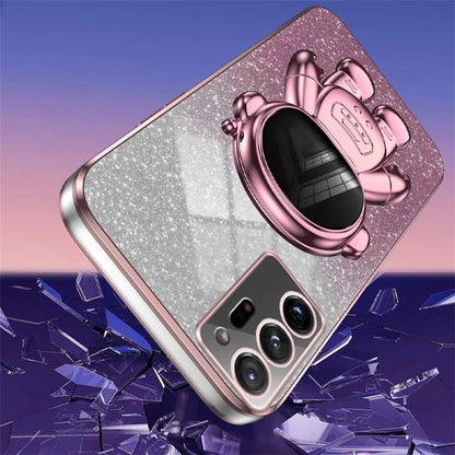 For Samsung Galaxy Note20 Ultra 5G / Note20 Ultra Astronaut Kickstand Phone Case PC+TPU Cell Phone Cover