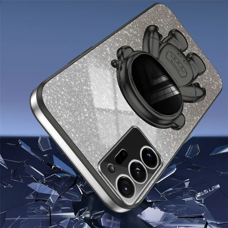 For Samsung Galaxy Note20 Ultra 5G / Note20 Ultra Astronaut Kickstand Phone Case PC+TPU Cell Phone Cover