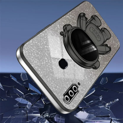 For Samsung Galaxy A20s Phone Cover Drop-resistant PC+TPU Astronaut Kickstand Case