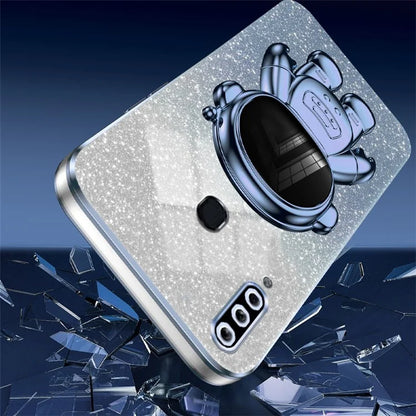 For Samsung Galaxy A20s Phone Cover Drop-resistant PC+TPU Astronaut Kickstand Case