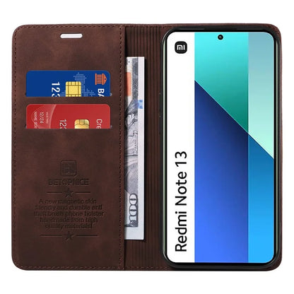BETOPNICE 003 For Xiaomi Redmi Note 13 4G Case Card Slots RFID Blocking Phone Cover