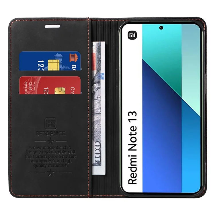 BETOPNICE 003 For Xiaomi Redmi Note 13 4G Case Card Slots RFID Blocking Phone Cover