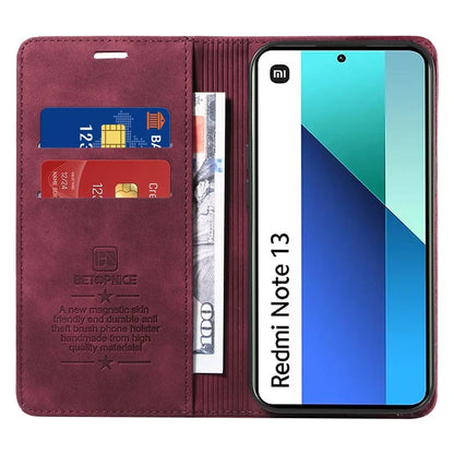 BETOPNICE 003 For Xiaomi Redmi Note 13 4G Case Card Slots RFID Blocking Phone Cover