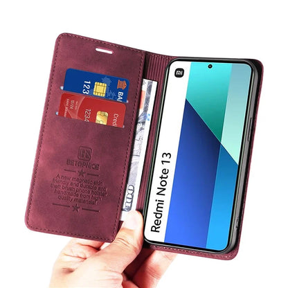 BETOPNICE 003 For Xiaomi Redmi Note 13 4G Case Card Slots RFID Blocking Phone Cover