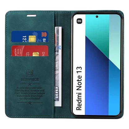 BETOPNICE 003 For Xiaomi Redmi Note 13 4G Case Card Slots RFID Blocking Phone Cover