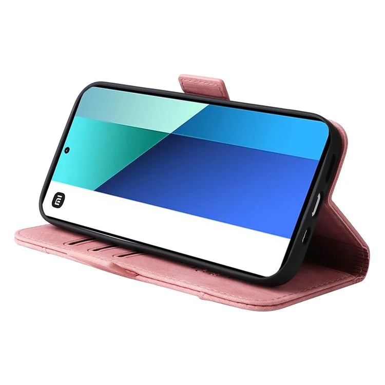 BETOPNICE 001 for Xiaomi Redmi Note 13 4G Case Imprinted Leather Phone Wallet Cover