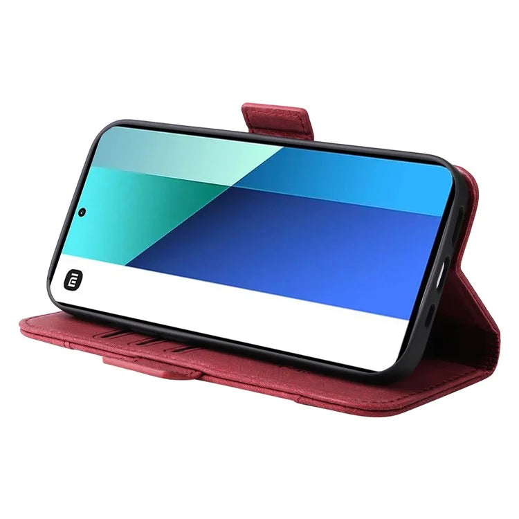 BETOPNICE 001 for Xiaomi Redmi Note 13 4G Case Imprinted Leather Phone Wallet Cover