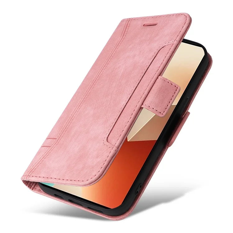 BETOPNICE 001 for Xiaomi Redmi Note 13 5G / Redmi Note 13 5G (China) Case Imprint Leather Cover