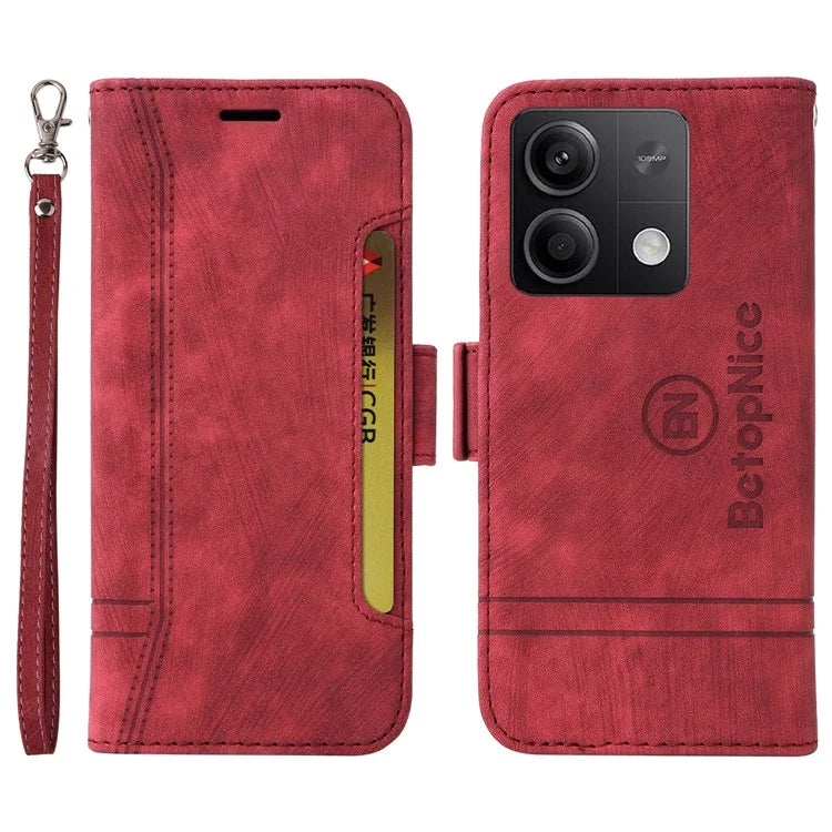 BETOPNICE 001 for Xiaomi Redmi Note 13 5G / Redmi Note 13 5G (China) Case Imprint Leather Cover