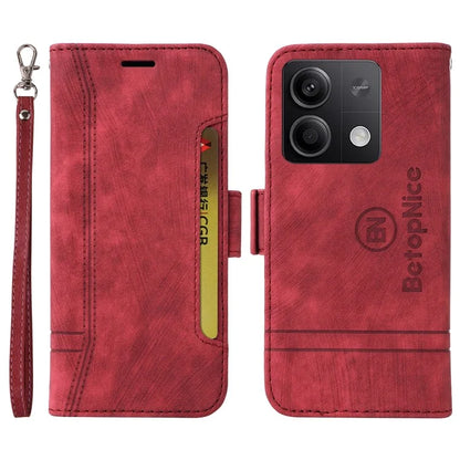 BETOPNICE 001 for Xiaomi Redmi Note 13 5G / Redmi Note 13 5G (China) Case Imprint Leather Cover