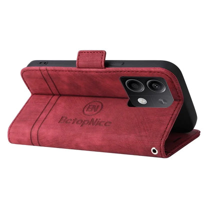 BETOPNICE 001 for Xiaomi Redmi Note 13 5G / Redmi Note 13 5G (China) Case Imprint Leather Cover