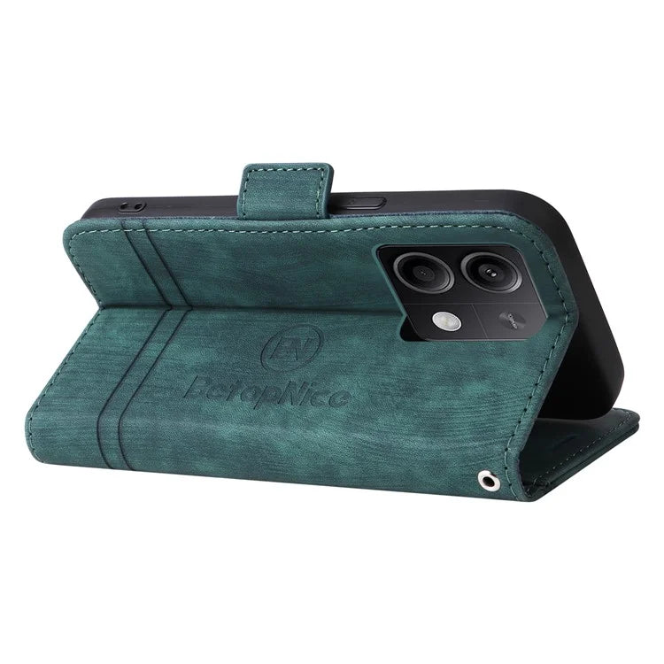 BETOPNICE 001 for Xiaomi Redmi Note 13 5G / Redmi Note 13 5G (China) Case Imprint Leather Cover