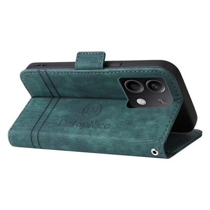 BETOPNICE 001 for Xiaomi Redmi Note 13 5G / Redmi Note 13 5G (China) Case Imprint Leather Cover