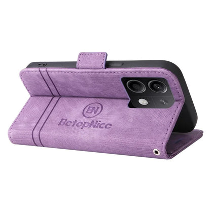 BETOPNICE 001 for Xiaomi Redmi Note 13 5G / Redmi Note 13 5G (China) Case Imprint Leather Cover