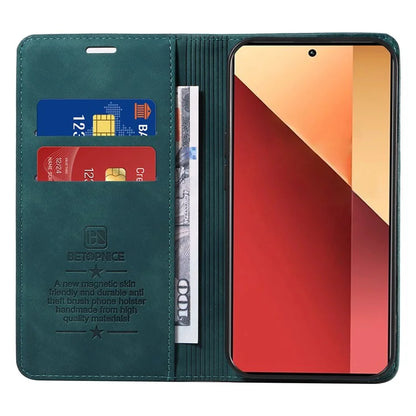 BETOPNICE 003 For Xiaomi Redmi Note 13 Pro 4G / Poco M6 Pro 4G Phone Cover Leather RFID Blocking Case