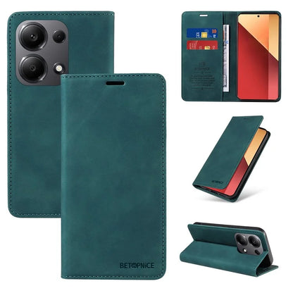 BETOPNICE 003 For Xiaomi Redmi Note 13 Pro 4G / Poco M6 Pro 4G Phone Cover Leather RFID Blocking Case