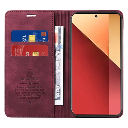 BETOPNICE 003 For Xiaomi Redmi Note 13 Pro 4G / Poco M6 Pro 4G Phone Cover Leather RFID Blocking Case