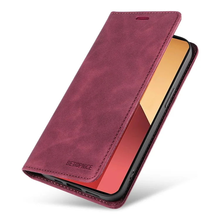 BETOPNICE 003 For Xiaomi Redmi Note 13 Pro 4G / Poco M6 Pro 4G Phone Cover Leather RFID Blocking Case