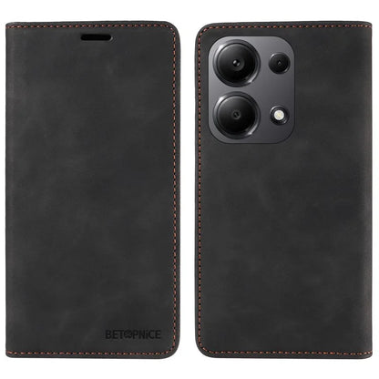 BETOPNICE 003 For Xiaomi Redmi Note 13 Pro 4G / Poco M6 Pro 4G Phone Cover Leather RFID Blocking Case