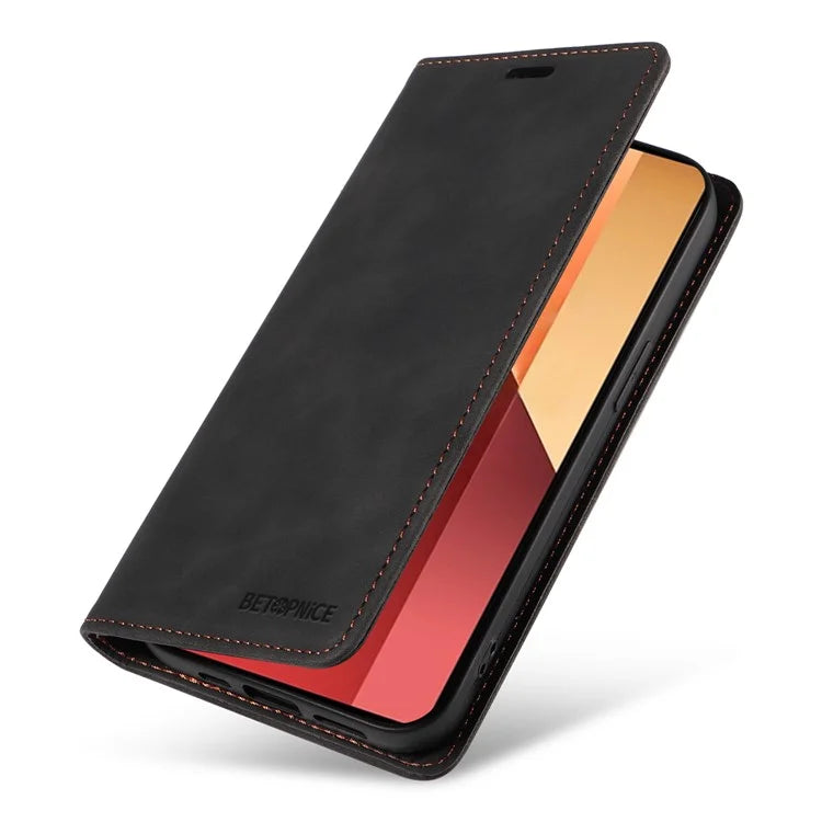 BETOPNICE 003 For Xiaomi Redmi Note 13 Pro 4G / Poco M6 Pro 4G Phone Cover Leather RFID Blocking Case
