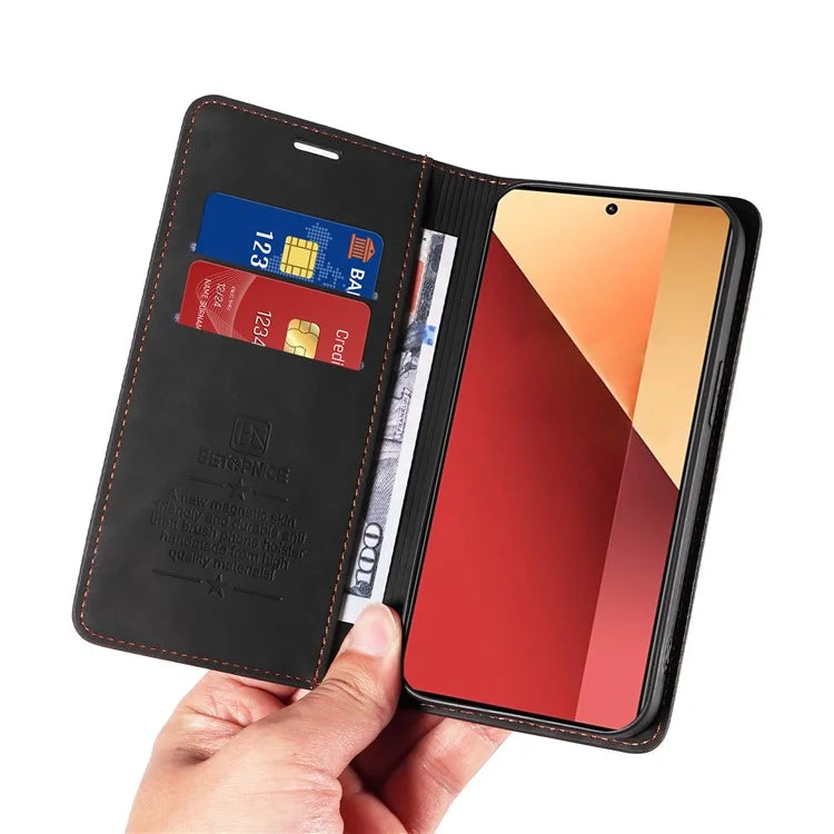 BETOPNICE 003 For Xiaomi Redmi Note 13 Pro 4G / Poco M6 Pro 4G Phone Cover Leather RFID Blocking Case