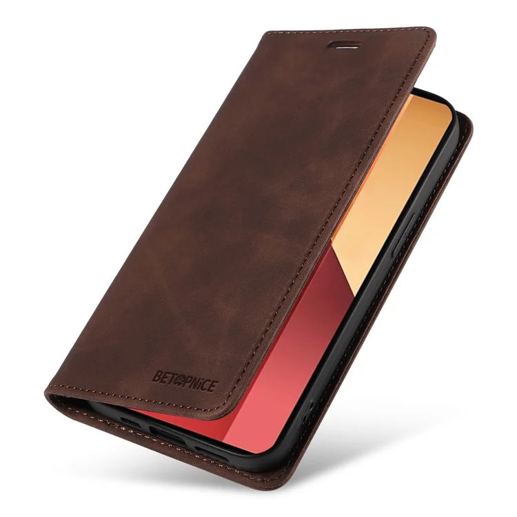 BETOPNICE 003 For Xiaomi Redmi Note 13 Pro 4G / Poco M6 Pro 4G Phone Cover Leather RFID Blocking Case