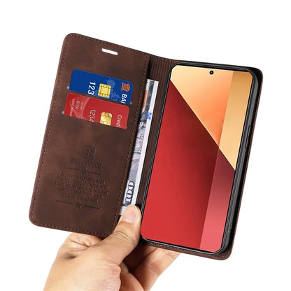 BETOPNICE 003 For Xiaomi Redmi Note 13 Pro 4G / Poco M6 Pro 4G Phone Cover Leather RFID Blocking Case