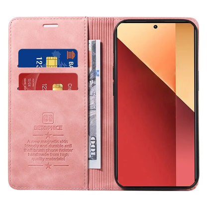 BETOPNICE 003 For Xiaomi Redmi Note 13 Pro 4G / Poco M6 Pro 4G Phone Cover Leather RFID Blocking Case