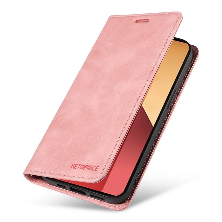 BETOPNICE 003 For Xiaomi Redmi Note 13 Pro 4G / Poco M6 Pro 4G Phone Cover Leather RFID Blocking Case