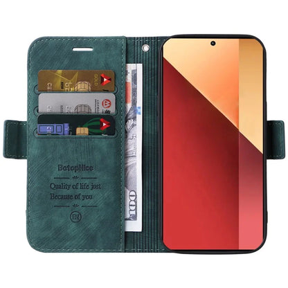 BETOPNICE 001 for Xiaomi Redmi Note 13 Pro 4G / Poco M6 Pro 4G Case with Hand Strap Leather Wallet Cover