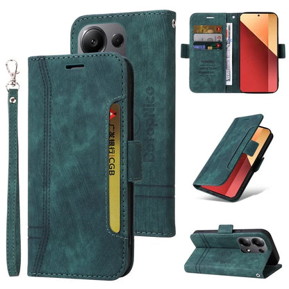 BETOPNICE 001 for Xiaomi Redmi Note 13 Pro 4G / Poco M6 Pro 4G Case with Hand Strap Leather Wallet Cover