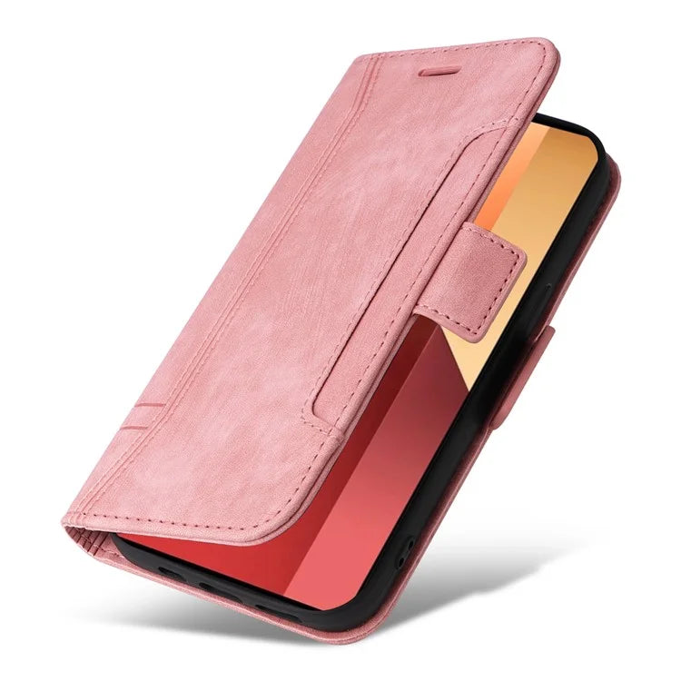BETOPNICE 001 for Xiaomi Redmi Note 13 Pro 4G / Poco M6 Pro 4G Case with Hand Strap Leather Wallet Cover