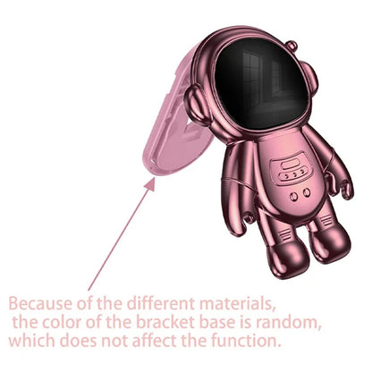 For Samsung Galaxy A03 (164.2 x 75.9 x 9.1mm) Cell Phone Case Electroplated PC+TPU Cover with Astronaut Kickstand
