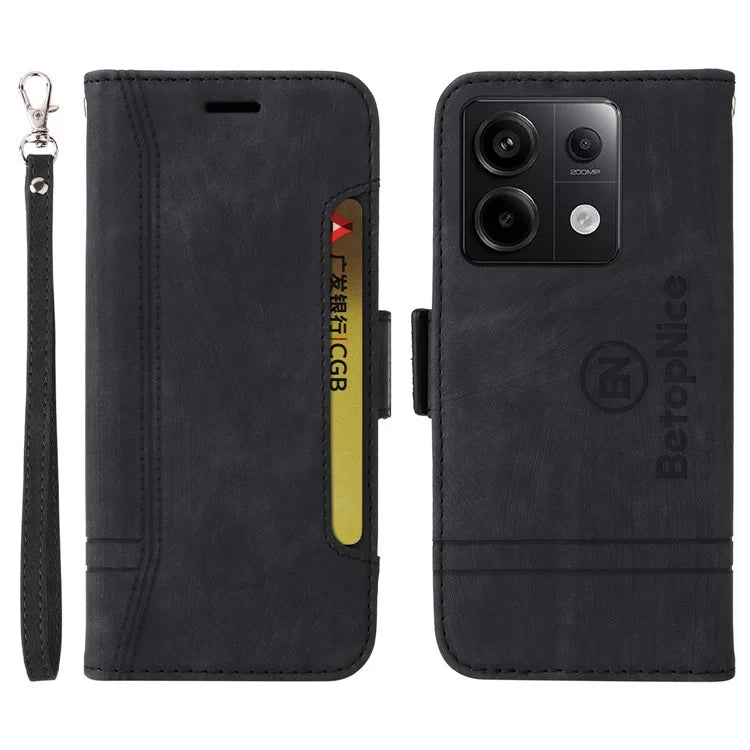 BETOPNICE 001 for Xiaomi Redmi Note 13 Pro 5G / Poco X6 5G Case Leather Wallet Smart Phone Cover