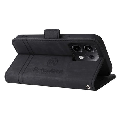 BETOPNICE 001 for Xiaomi Redmi Note 13 Pro 5G / Poco X6 5G Case Leather Wallet Smart Phone Cover