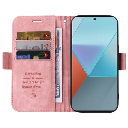 BETOPNICE 001 for Xiaomi Redmi Note 13 Pro 5G / Poco X6 5G Case Leather Wallet Smart Phone Cover