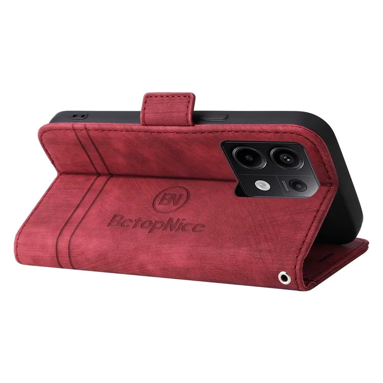 BETOPNICE 001 for Xiaomi Redmi Note 13 Pro 5G / Poco X6 5G Case Leather Wallet Smart Phone Cover