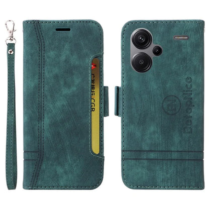 BETOPNICE 001 for Xiaomi Redmi Note 13 Pro+ 5G Phone Case Imprinted Lines Pattern Wallet Cover