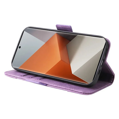 BETOPNICE 001 for Xiaomi Redmi Note 13 Pro+ 5G Phone Case Imprinted Lines Pattern Wallet Cover