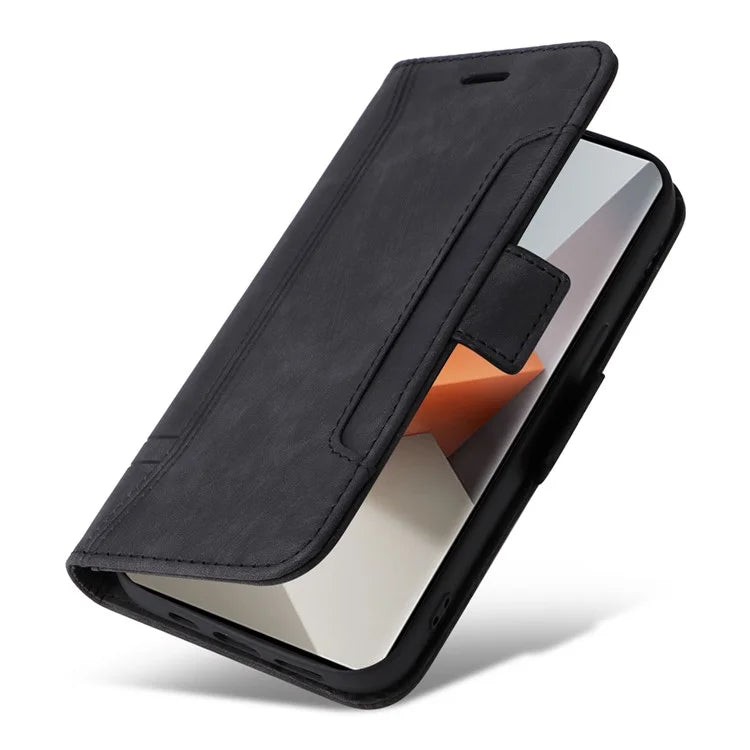 BETOPNICE 001 for Xiaomi Redmi Note 13 Pro+ 5G Phone Case Imprinted Lines Pattern Wallet Cover