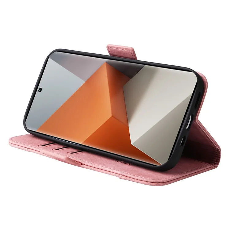 BETOPNICE 001 for Xiaomi Redmi Note 13 Pro+ 5G Phone Case Imprinted Lines Pattern Wallet Cover